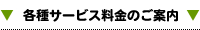 各種サービス料金のご案内
